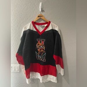 Vintage 90s UMEN Werewolf USA Hockey Jersey Size‎ Large